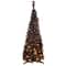 4ft. Fall Harvest Pop Up Artificial Thanksgiving Tree with Pumpkins, Orange Lights
